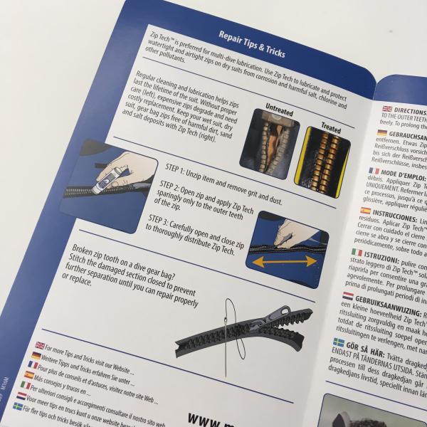McNett Reißverschluss Pflegestift Ziptech