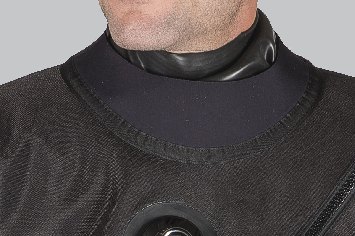 Wahloption der Halsmanschette für den neuen Rofos RS X / RS 450 / RS 360 Trockentauchanzug