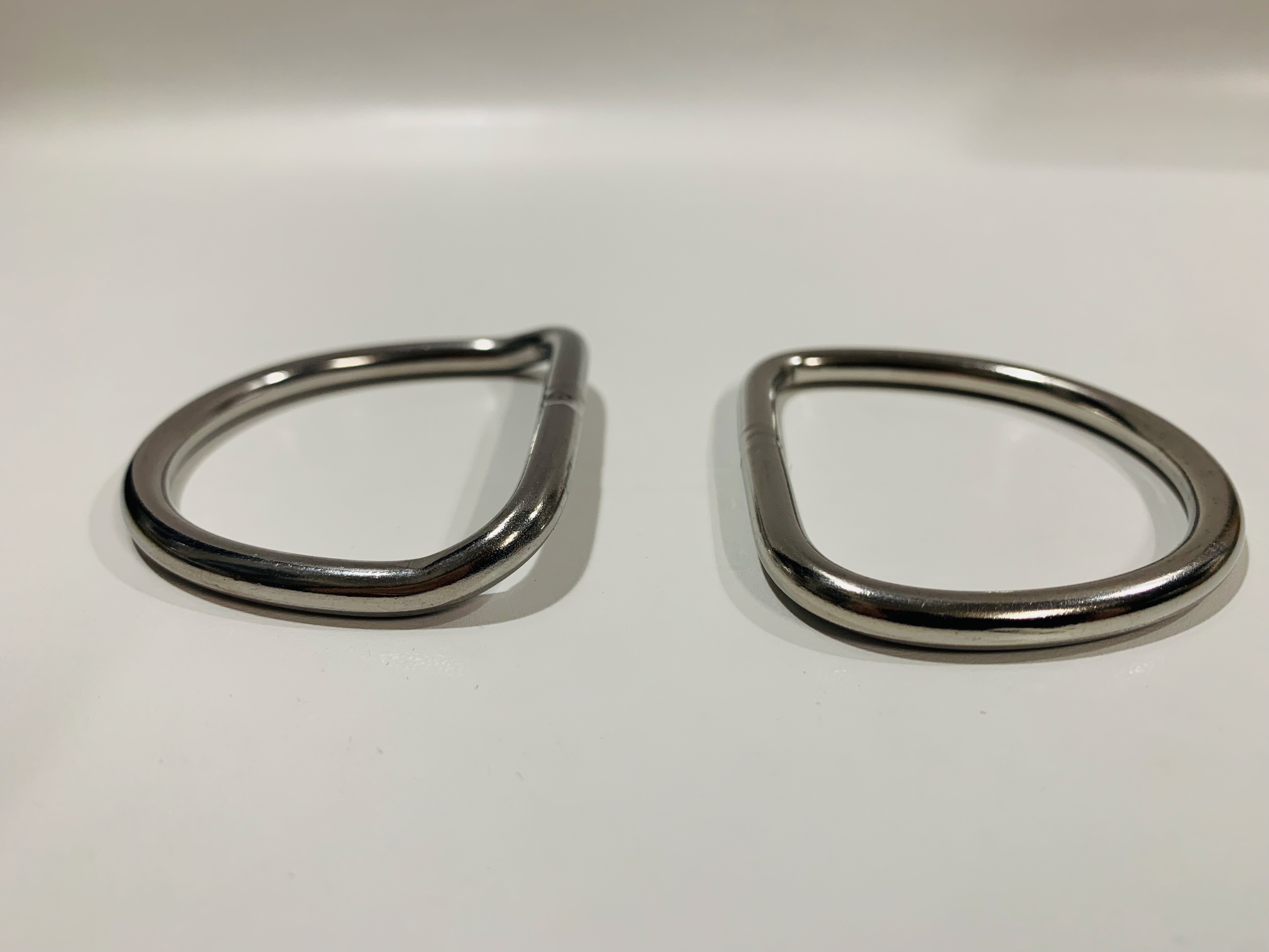 D-Ring gekröpft oder flach 50 mm D-Ring gekröpft oder flach 50 mm