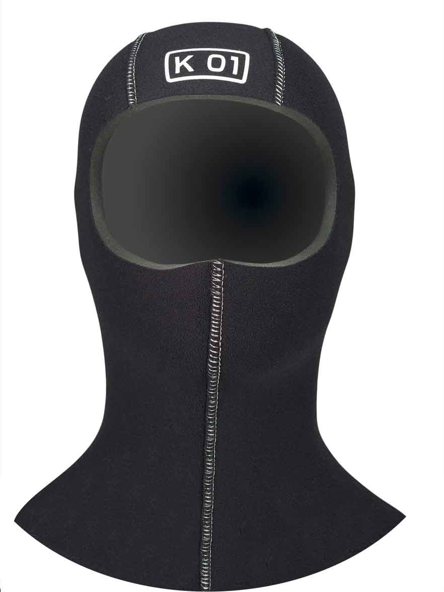 K01 Kopfhaube 5mm langer Kragen